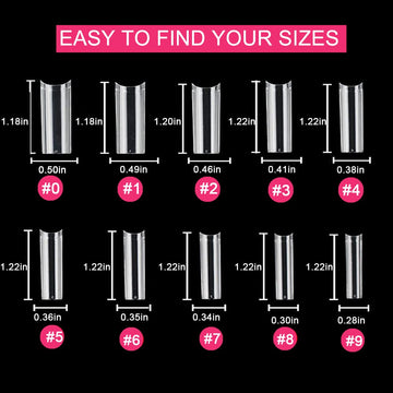 SWETIDY tips cuadrados claros XL, ideales para uñas largas y elegantes.