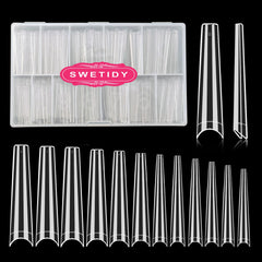 SWETIDY tips de uñas en forma de ataúd 3XL para un look audaz y duradero.