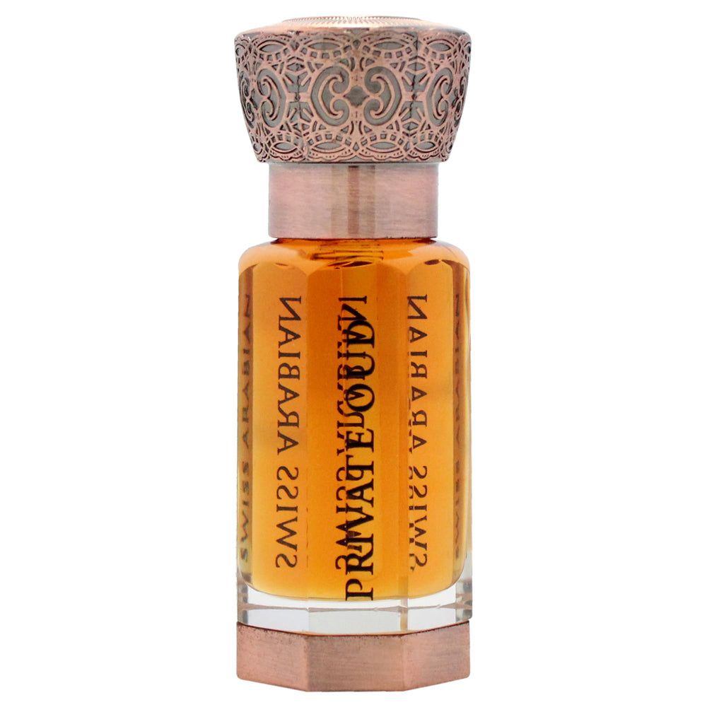 Notas de rosas y ciruela en Oud Privado, aroma envolvente para uso diario.