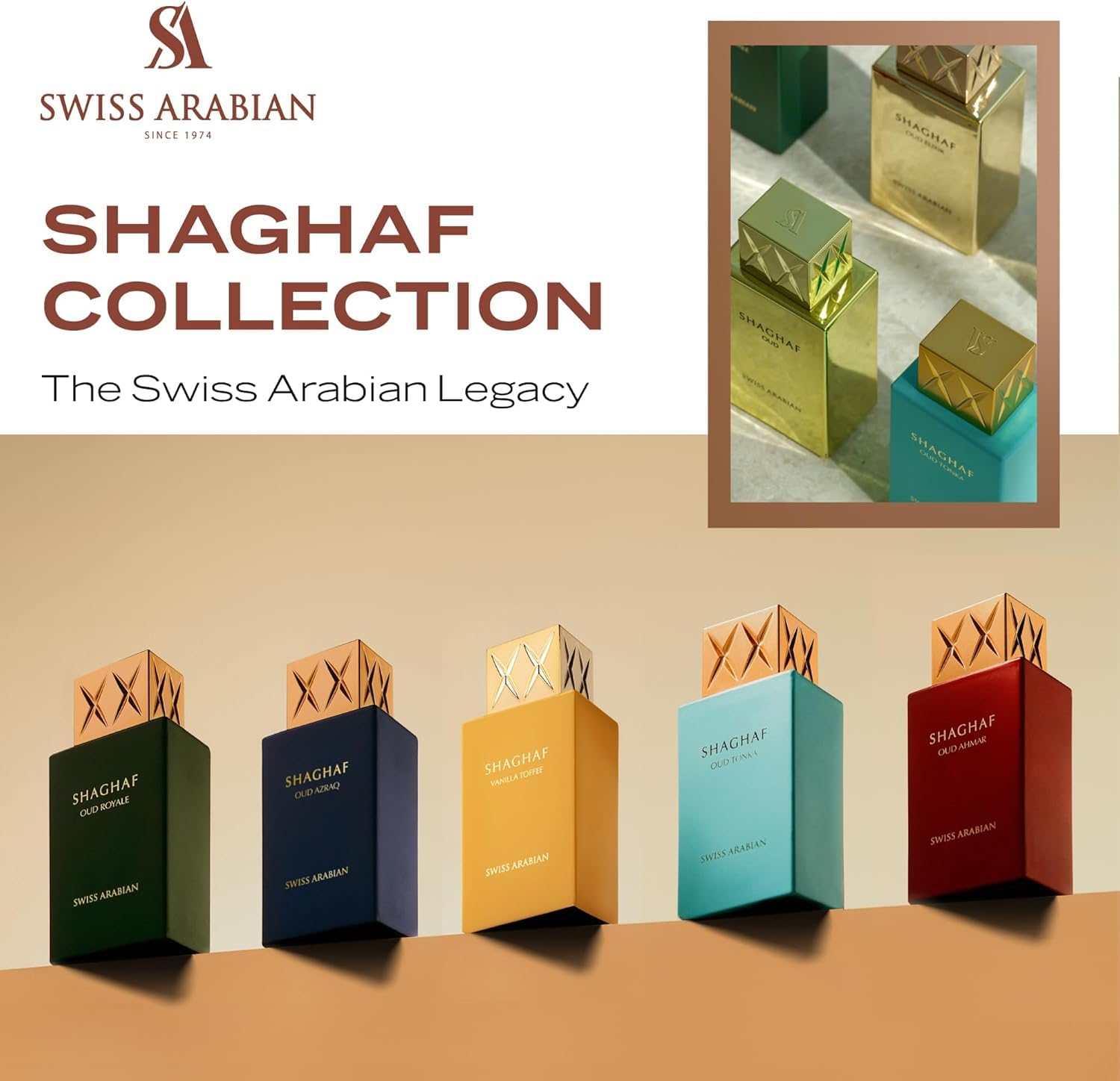 Swiss Arabian Shaghaf Oud Aswad—detalle cercano de oud y rosas, para aura elegante.