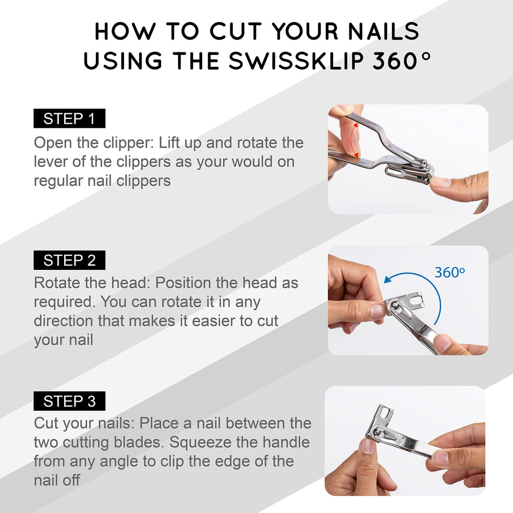 Swissker coupe-ongles pour hommes et femmes, polyvalence observable.