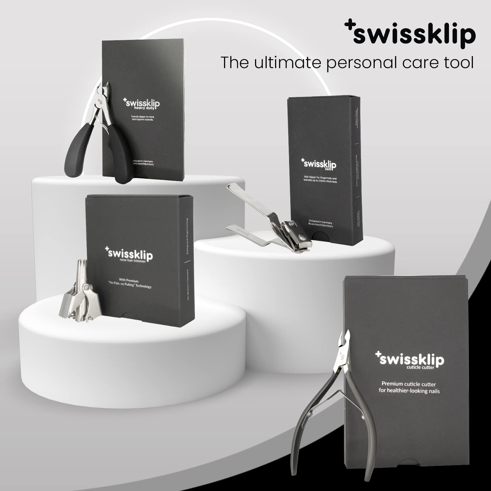 Swissklip complemento con empuje cutícula para kit completo de manicura.