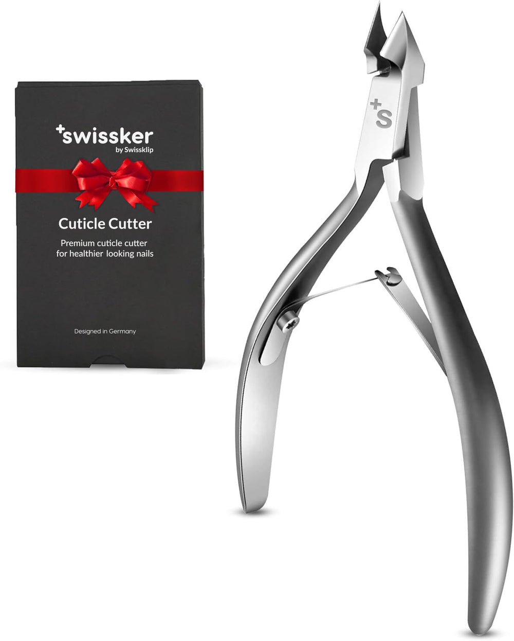 Swissklip corta cutículas con precisión para acabado limpio de uñas.