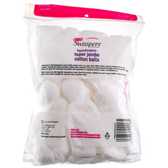 Bola de algodón jumbo Swisspers para retirar esmalte con delicadeza y control.