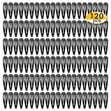 SWSTINLING clips pelo negros 120 unidades, sujeción estable para uso diario