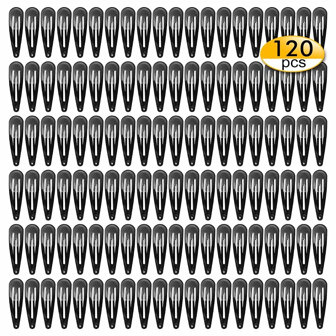 SWSTINLING clips pelo negros 120 unidades, sujeción estable para uso diario