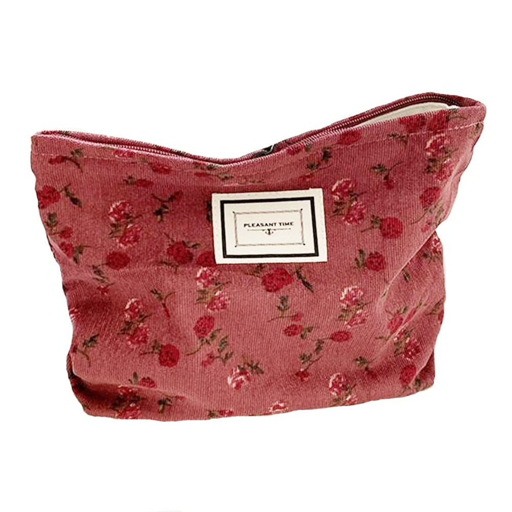 SxoSyo bolsa de maquillaje con diseño 3D en rosa oscuro para estilo y organización