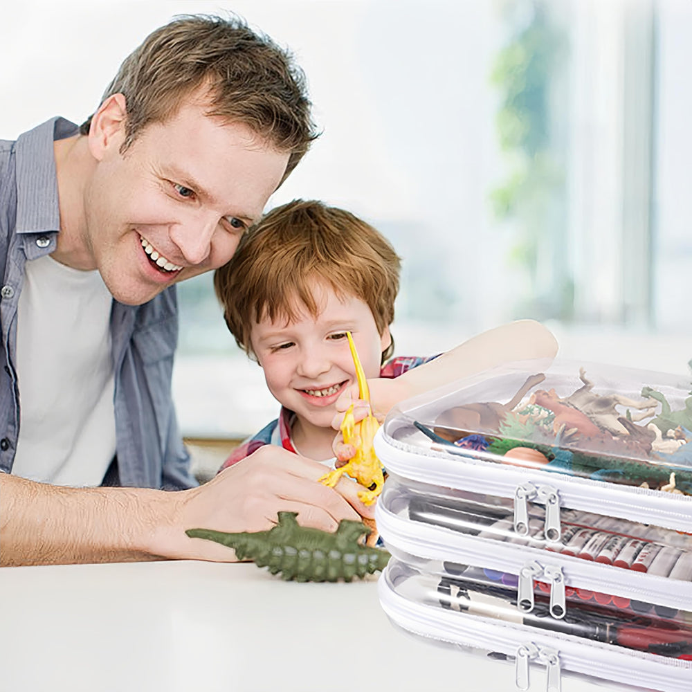 SXS LACONIC étui transparent rangement jouets bébé, organisation sans désordre