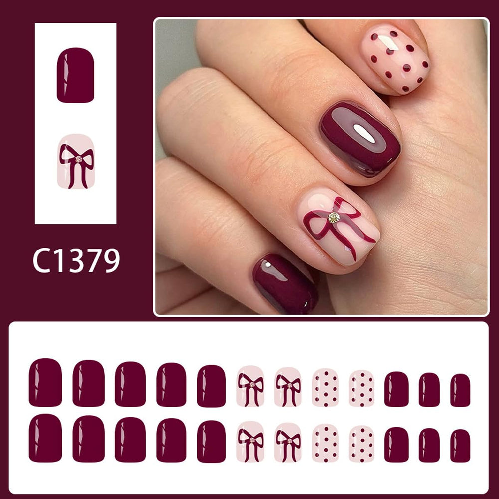 SYPAFG kit de 24 uñas con 12 tamaños, lima y palillo.