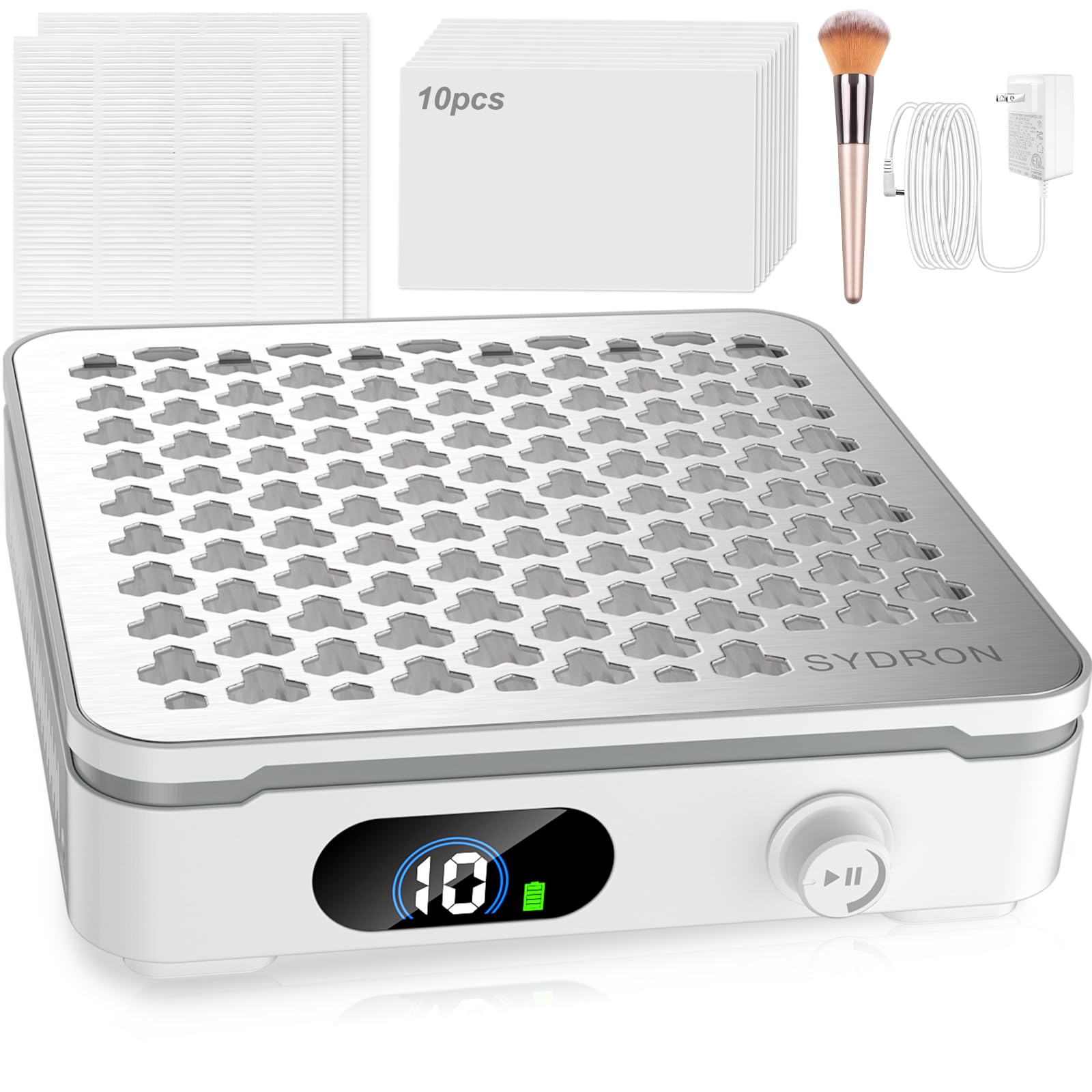 SYDRON recolector de polvo para uñas con succión 1000Pa en acción para un taller limpio