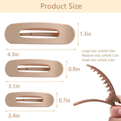 SYGY pinzas planas ligeras y suaves para cabello cómodo