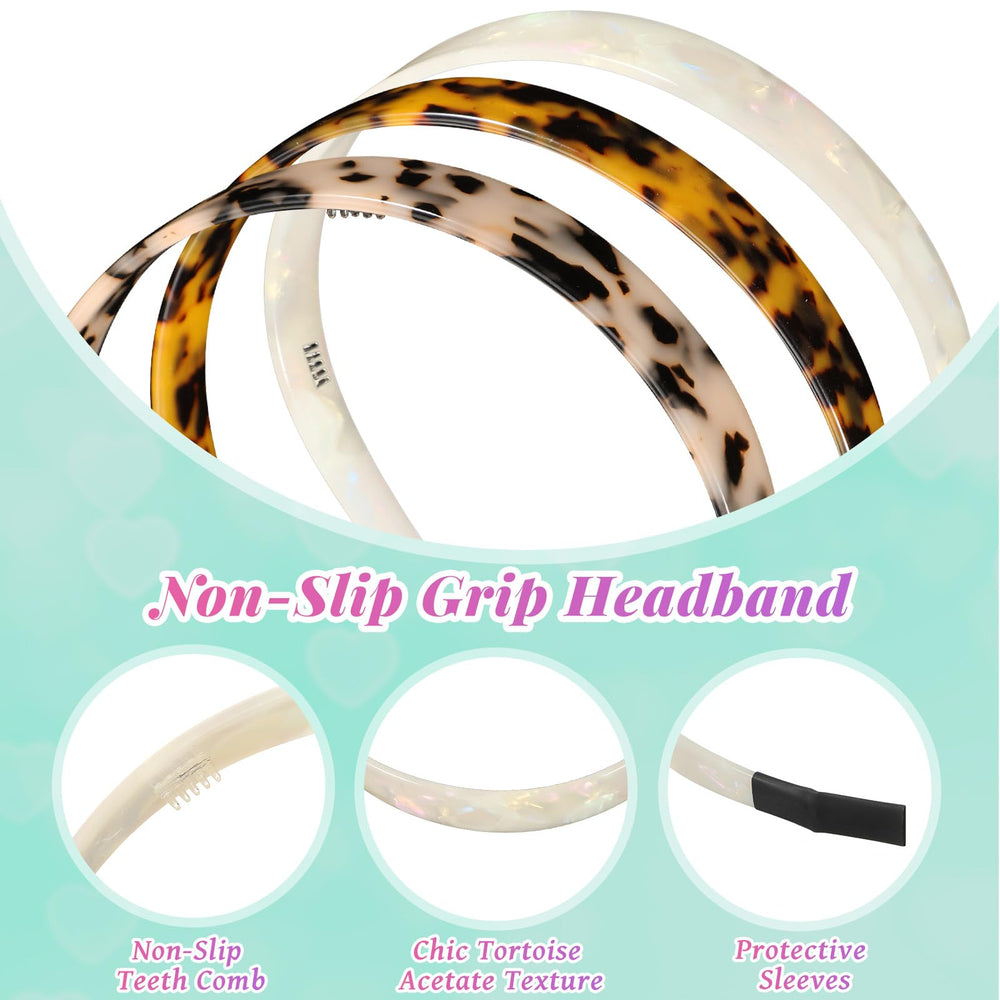 Diadema Syhood para uso diario, ideal para peinados y maquillaje.