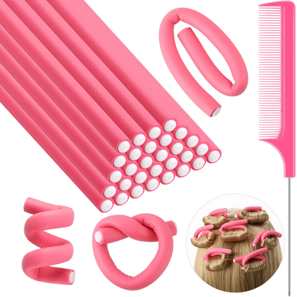 Rodillos de espuma flexibles Syhood para rizos sin calor, fáciles de usar en casa.