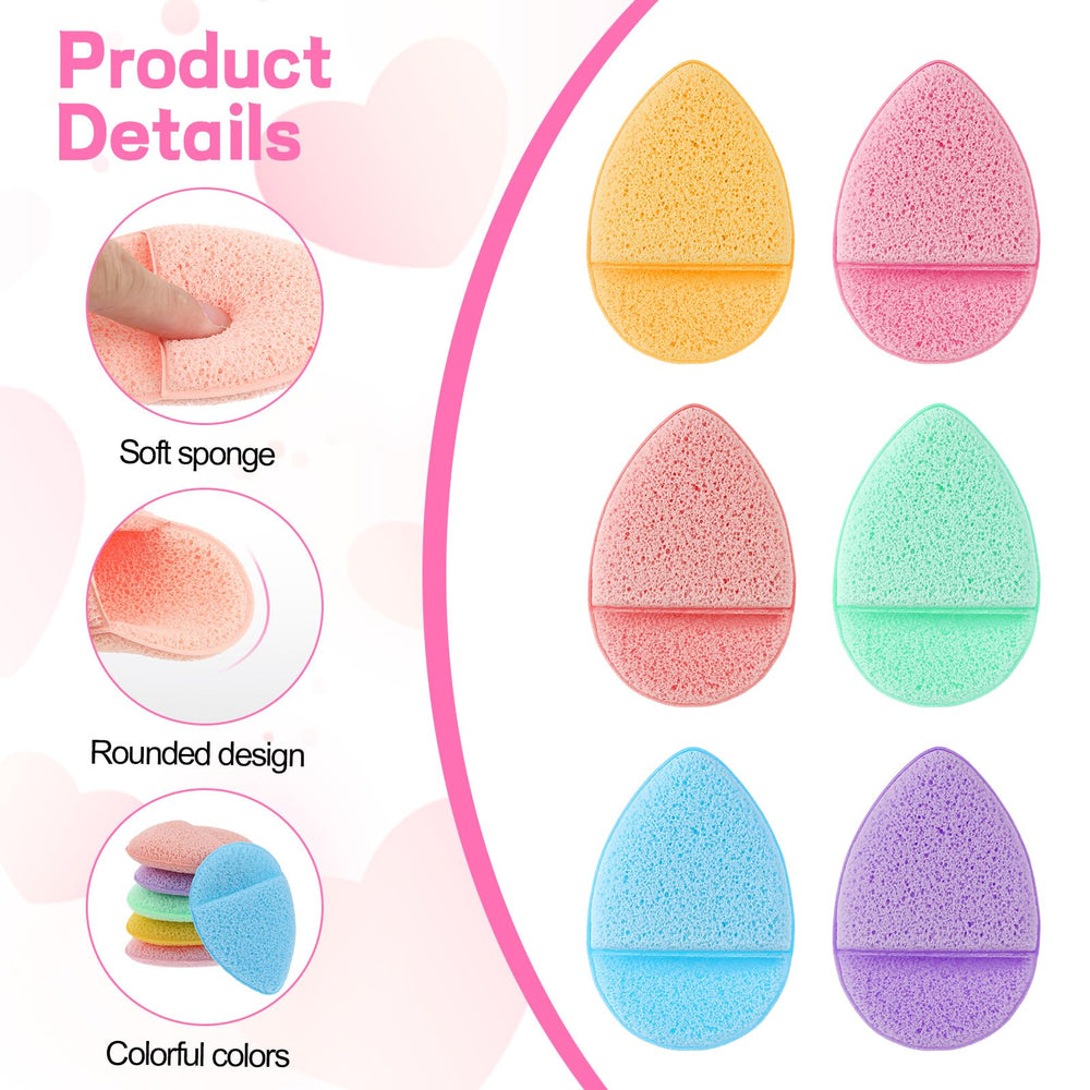 SynHHnergyx esponjas faciales color amarillo para espuma rica y limpieza rápida.
