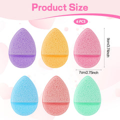 SynHHnergyx esponjas faciales color purpura para eliminar maquillaje y grasa superficial.
