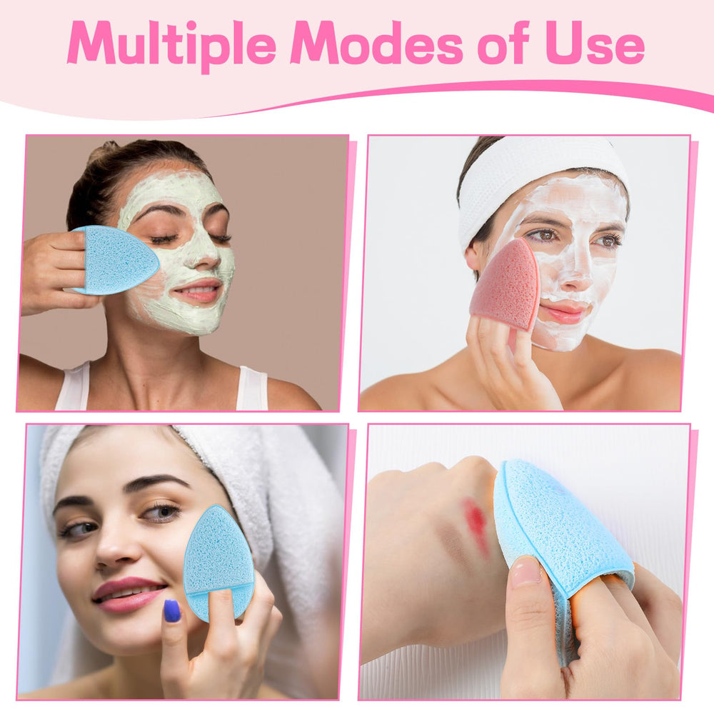 SynHHnergyx esponjas faciales multicolor para limpieza completa y cuidado diario.