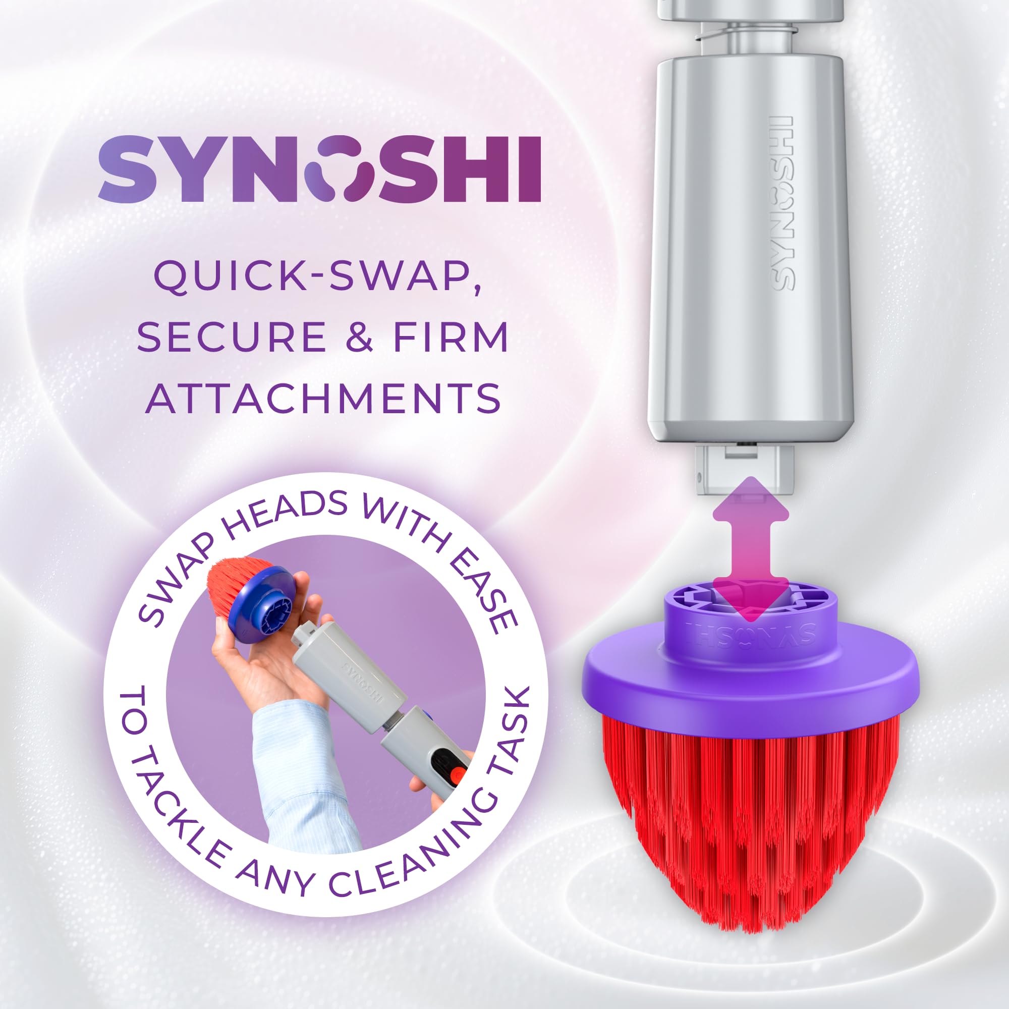 La cabeza cono de Synoshi PRO mantiene frescura al resistir olores.