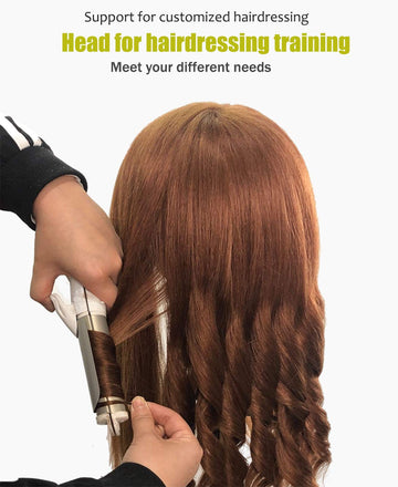 SZCY cabeza de maniquí para cortes, trenzas y rizos, uso educativo.