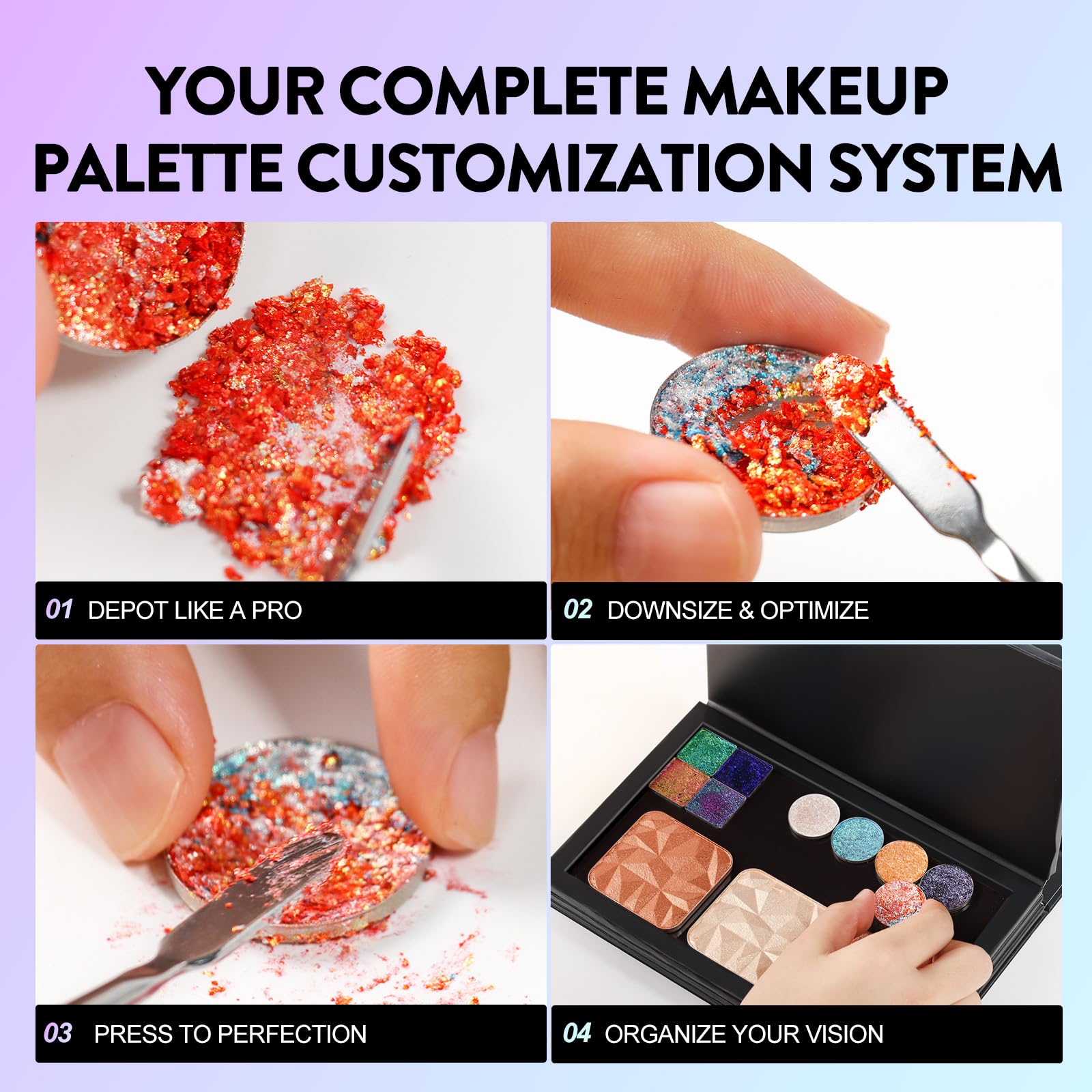 SZDYM paleta magnética con capacidad de 112 pans para 26 mm.