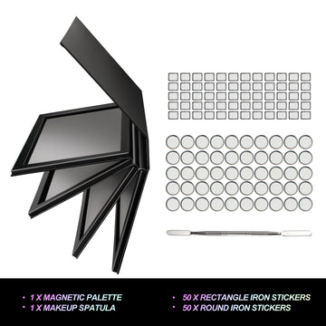 SZDYM pegatinas metálicas redondas para fijar sombras con adherencia duradera.