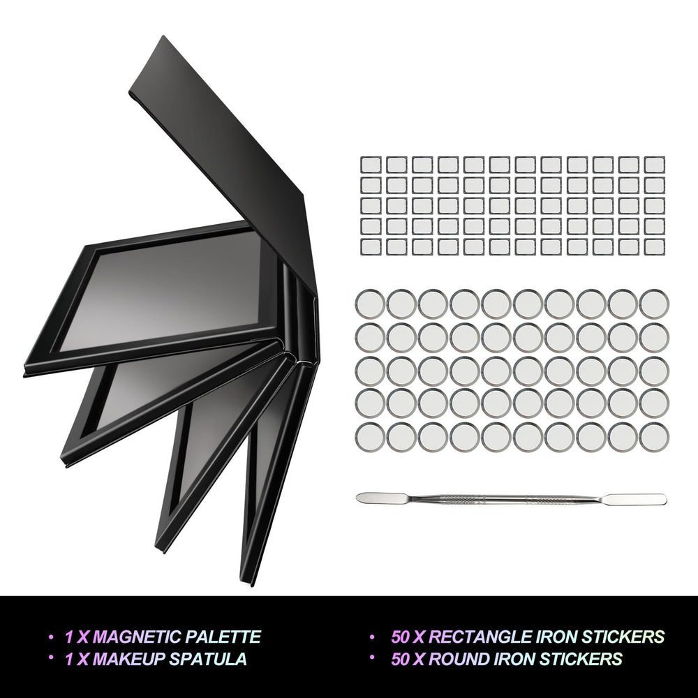 SZDYM pegatinas metálicas redondas para fijar sombras con adherencia duradera.