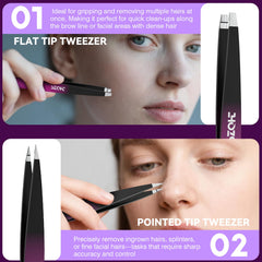 Pinzas SZQHT Cejas, punta puntiaguda para pelos finos.