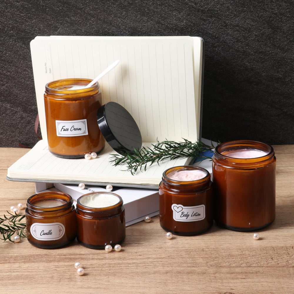 Jarras SZUAH ámbar 60 ml para llevar productos en la bolsa