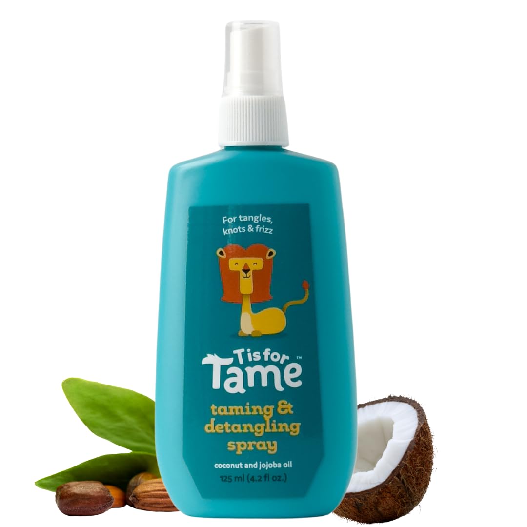 T is for Tame: botella desenredante para niños, facilita un peinado suave