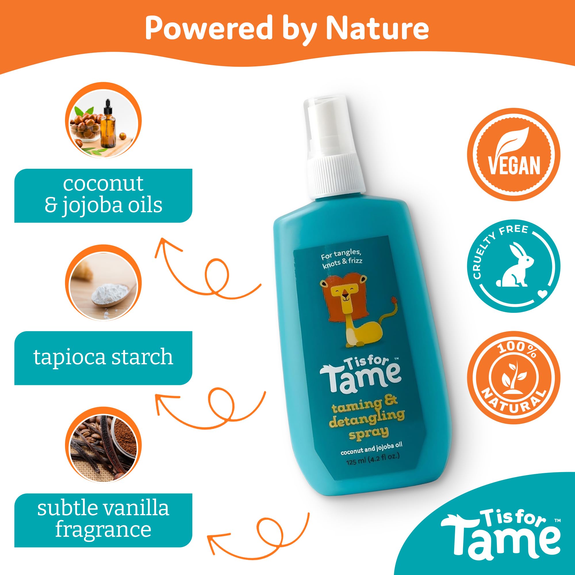 T is for Tame: fórmula sin alcohol cuida la fibra capilar infantil