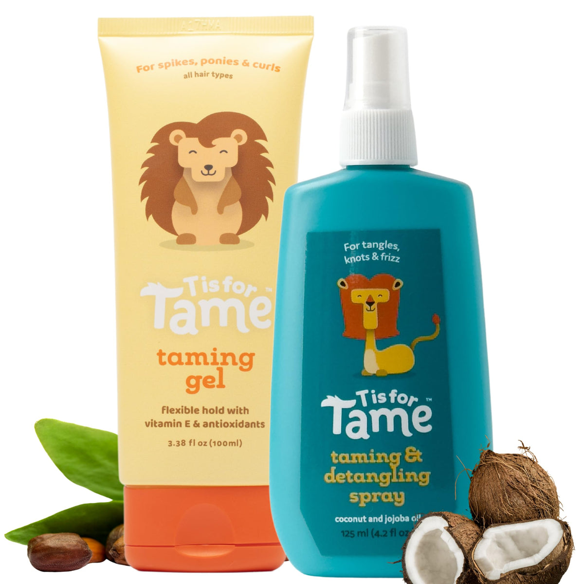 Gel de T is for Tame para cabello de niños, peinado suave y manejo fácil.