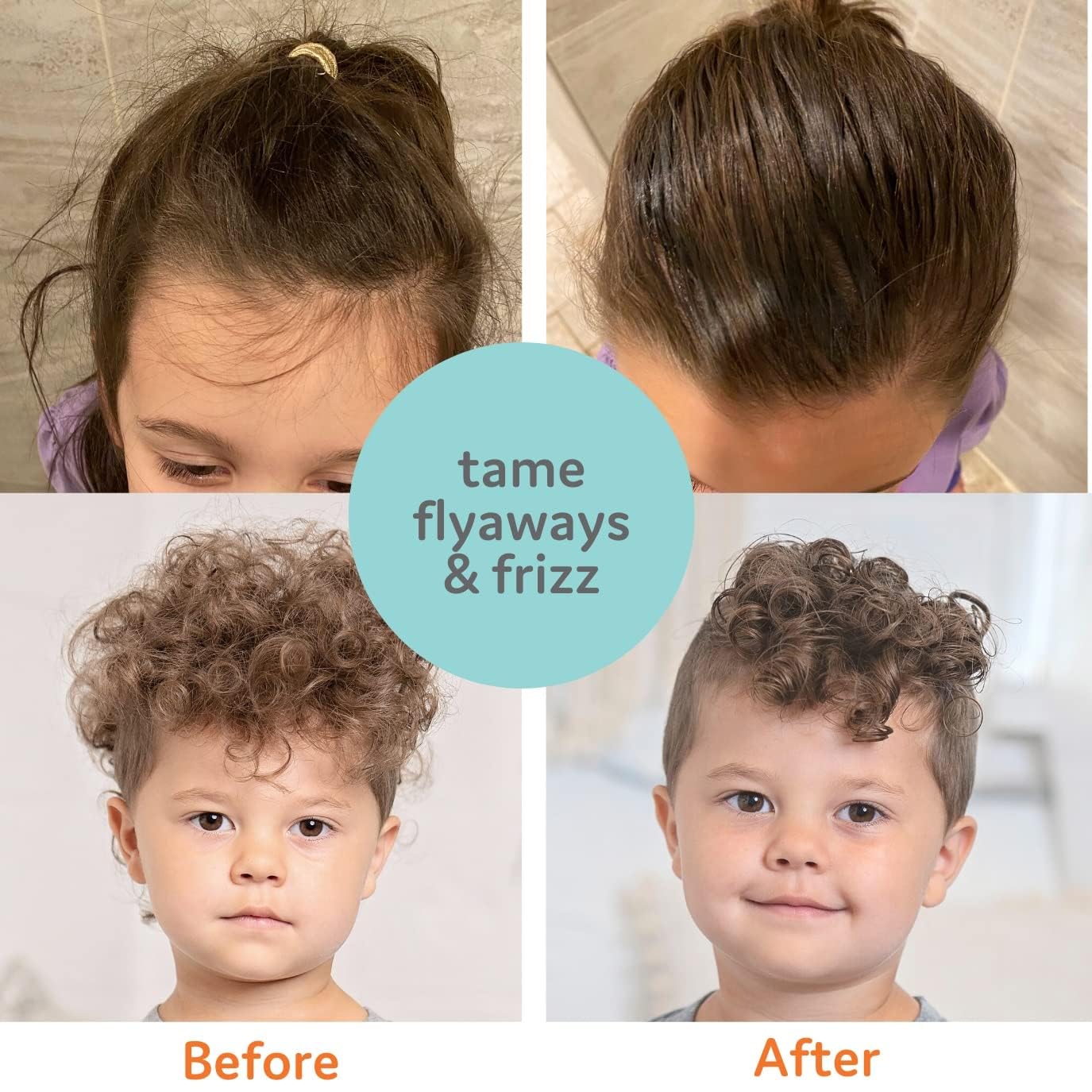Hidratación del cabello infantil con aceite de coco y jojoba de T is for Tame.