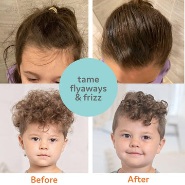 Hidratación del cabello infantil con aceite de coco y jojoba de T is for Tame.