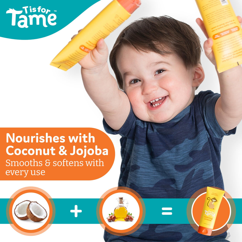 T is for Tame ingredientes coco y jojoba para cabello saludable