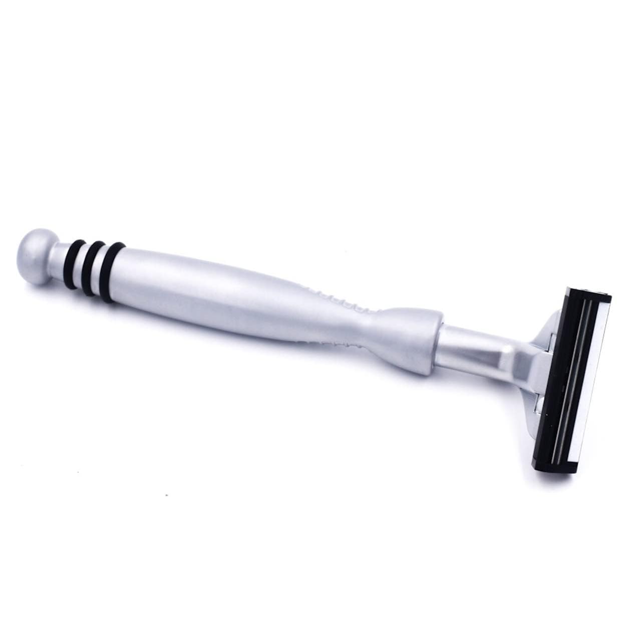 Taconic Shave, diseño totalmente metálico para durabilidad y sensación premium.