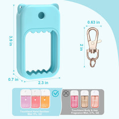 Taessv llavero giro 360 grados mantiene el sanitizer a mano.