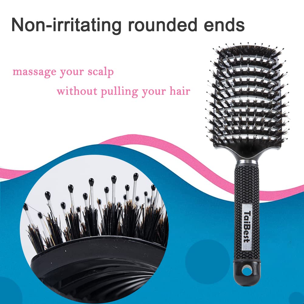 Desenredador Taibest con puntas de nailon para cabello rizado o liso