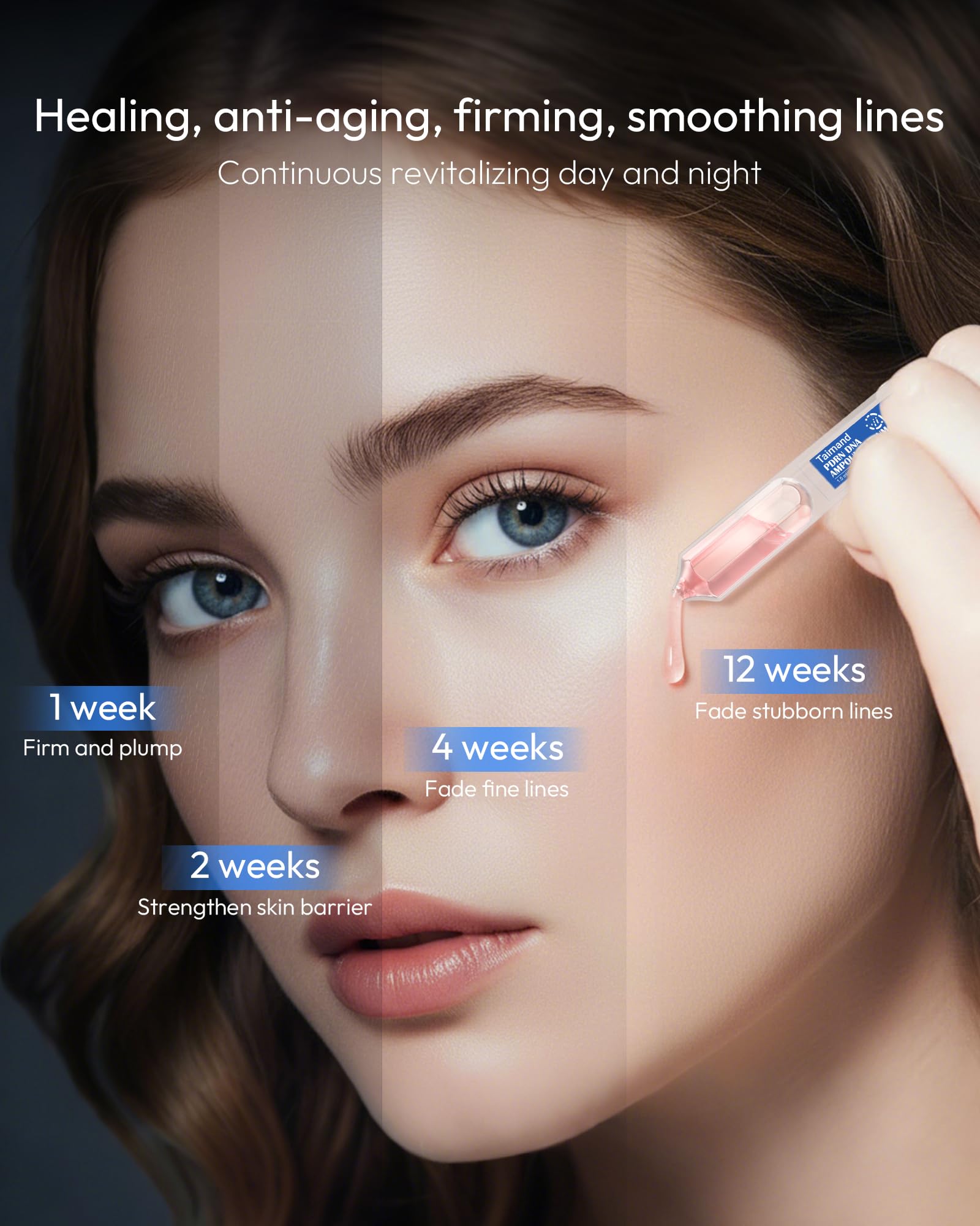 Taimand Salmon DNA PDRN Serum, ideal antes del maquillaje para preparar la piel.