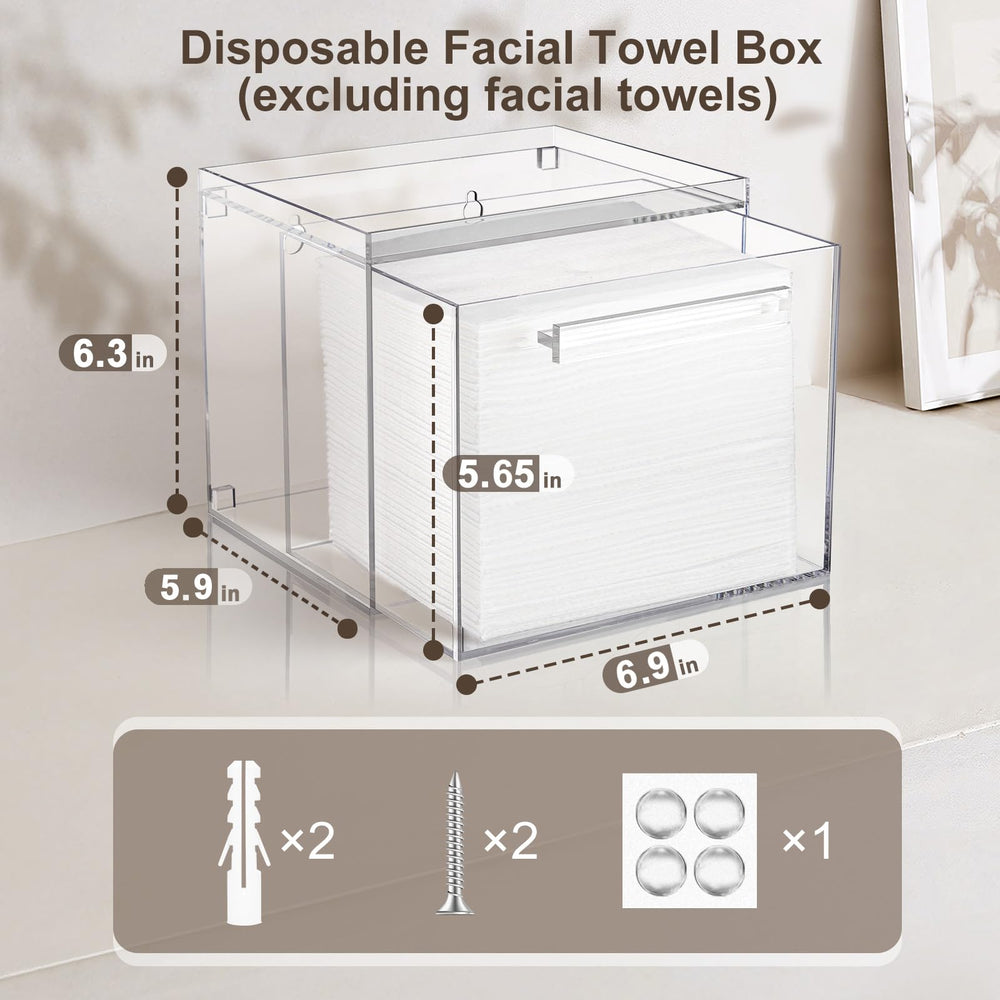 TAINESS caja para toallas XL compatibles con Clean Skin Club, ideal para baño.