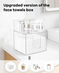 TAINESS espacio baño organizado con doble capa para accesorios de higiene