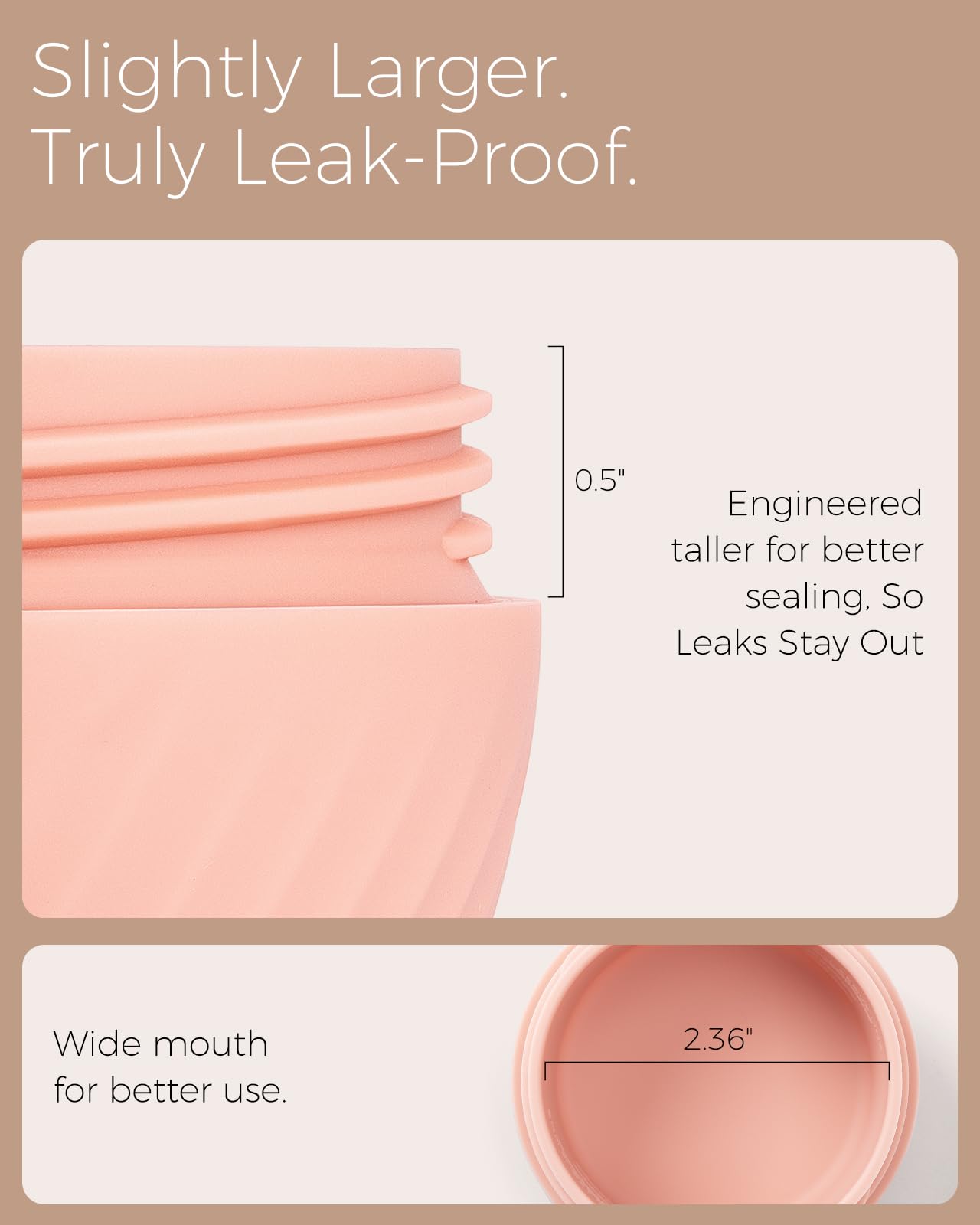 TakeToday contenedor de 3 oz, apto para cosméticos y medicinas sin olor.