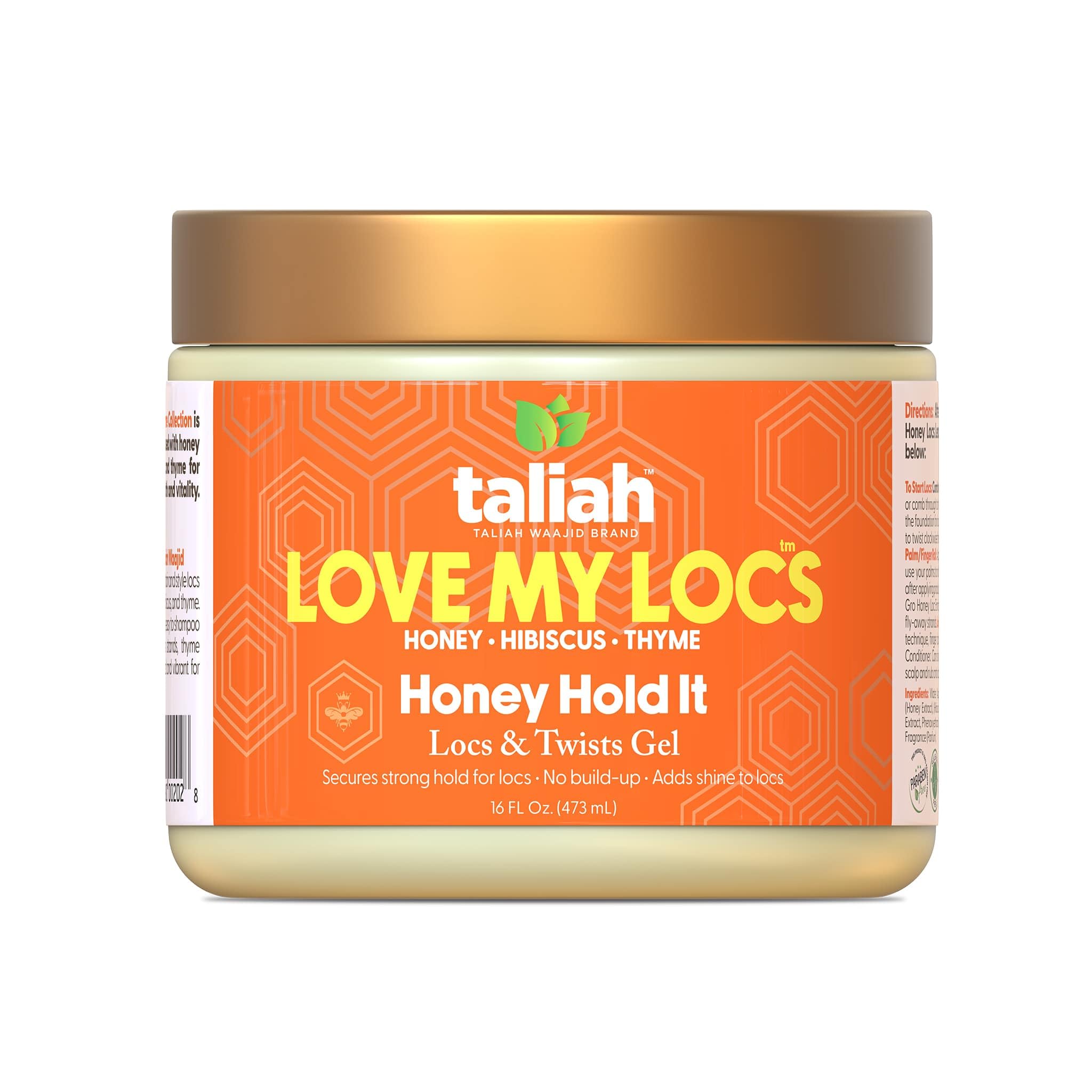 Taliah Waajid Love My Locs: botella de gel para locs con hidratación y brillo.