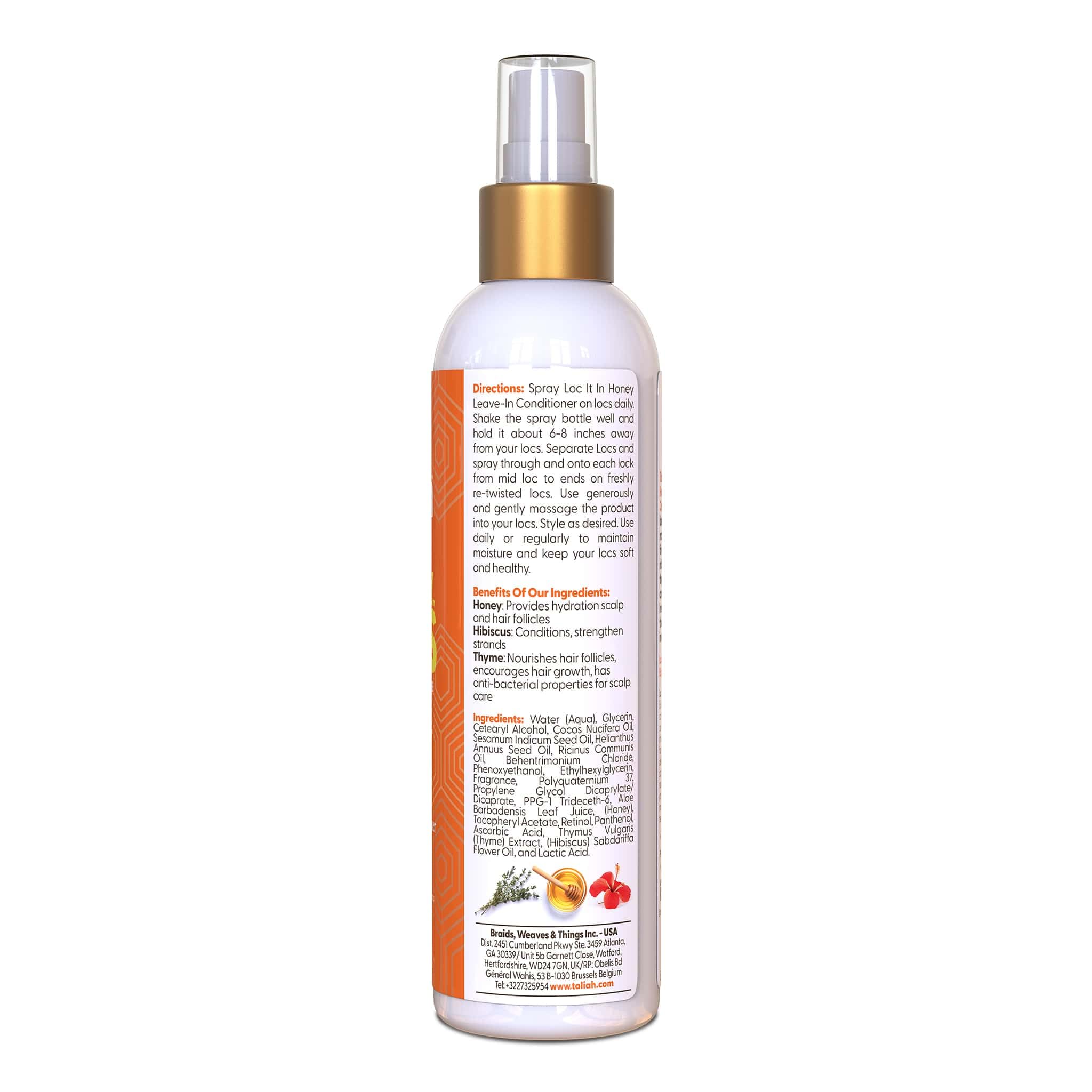 Taliah Waajid Love My Locs, textura miel hibisco, aporta suavidad y aroma agradable
