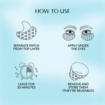 Talika Eye Therapy Patch compatible con piel sensible para uso diario.