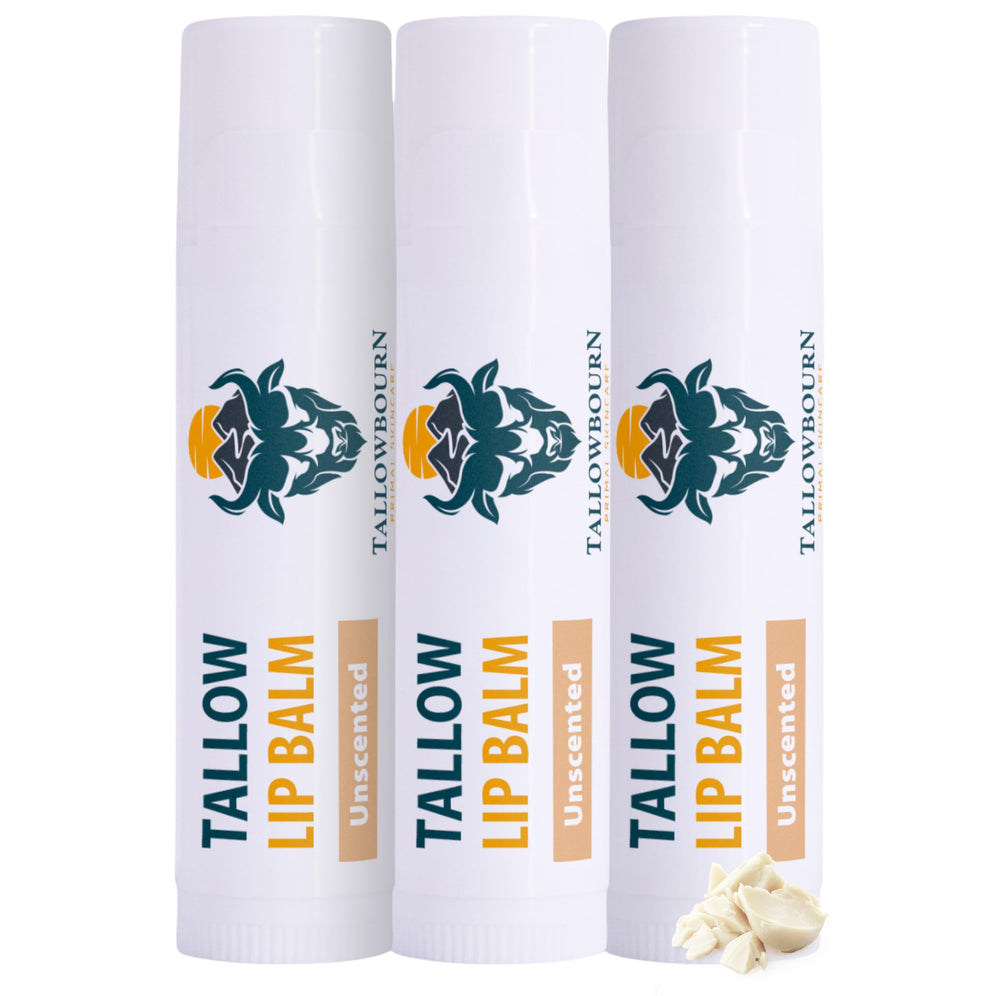 Bálsamo labial Tallowbourn pack 3 para hidratación diaria.