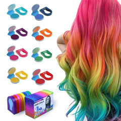 Tallsocne tiza para cabello con 8 colores para cabellos vibrantes y divertidos