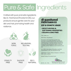 Solución cosmética de panthenol de Talsen Chemicals lista para fórmulas caseras.