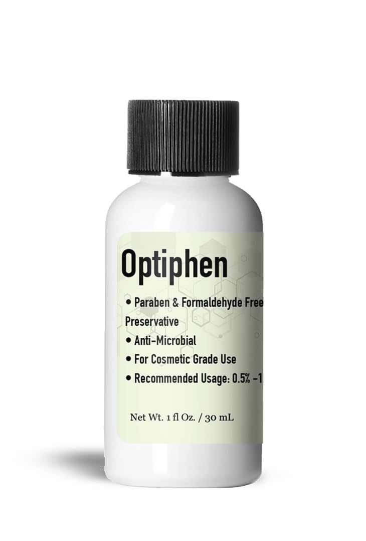 Optiphen de Talsen, botella 1oz, preserva sin parabenos ni formaldehído.