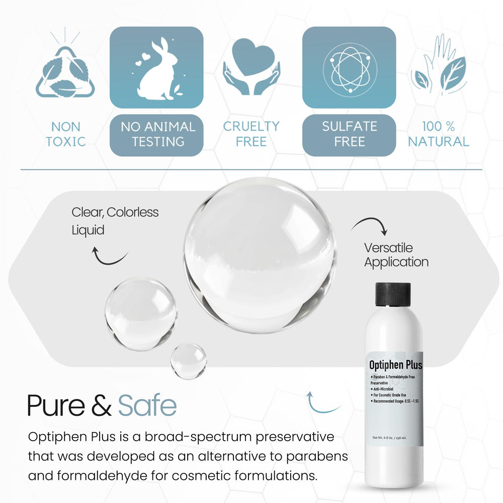 Optiphen Plus de Talsen, adecuado para productos de piel sensible, preserva la formulación
