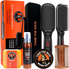 Tame The Wild Pro – cepillo calefactor para barba con 12 ajustes para control preciso.