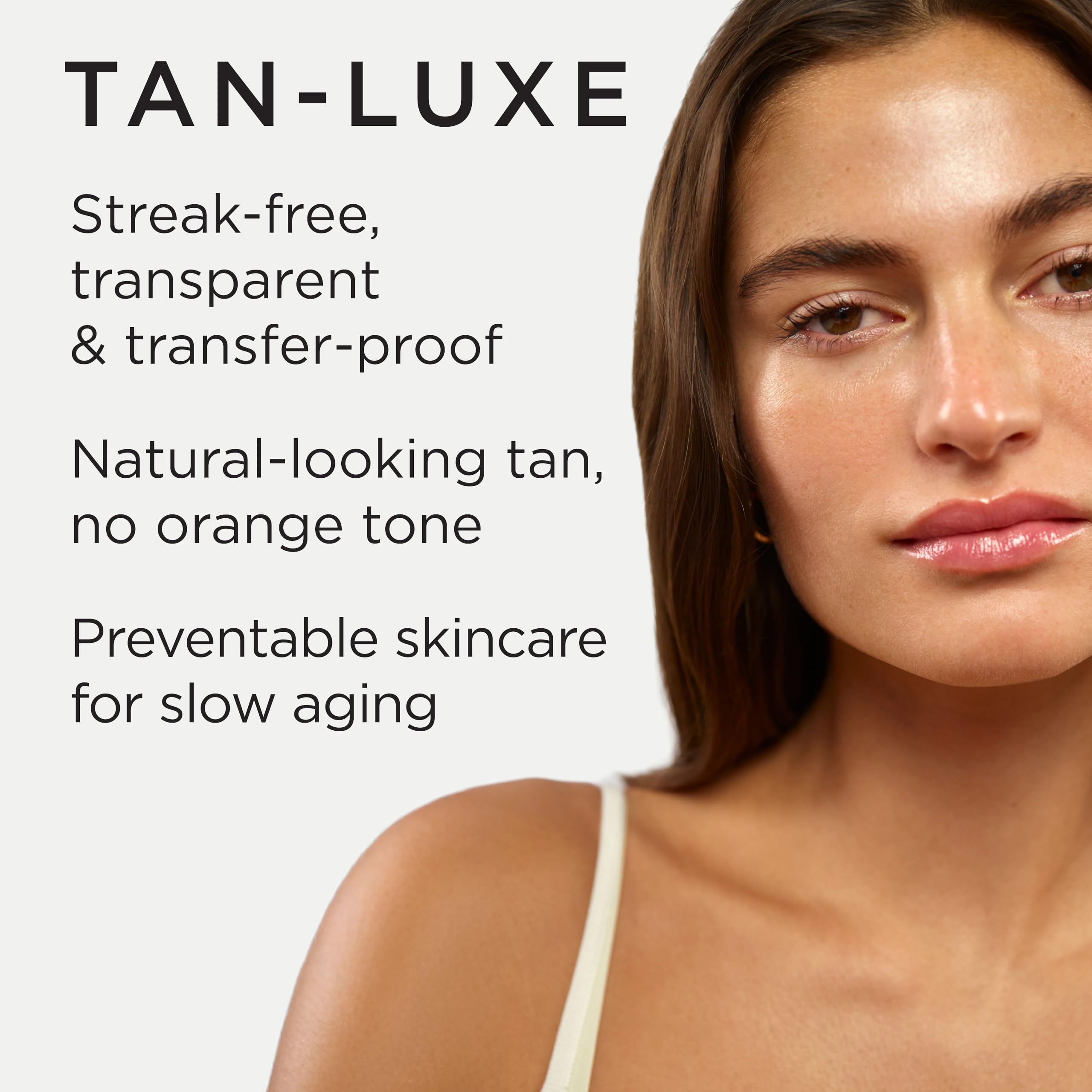 Tan-Luxe The Face mezcla con crema o suero para un bronceado a medida.